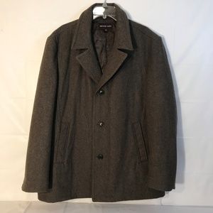 Michael Kors Men's Wool Blend Pea Coat Size XL Br